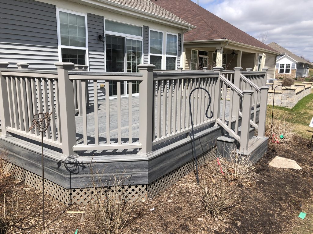 Ground level transcend deck with built in seating - Modern - Deck - New  York - by Deck Guardian